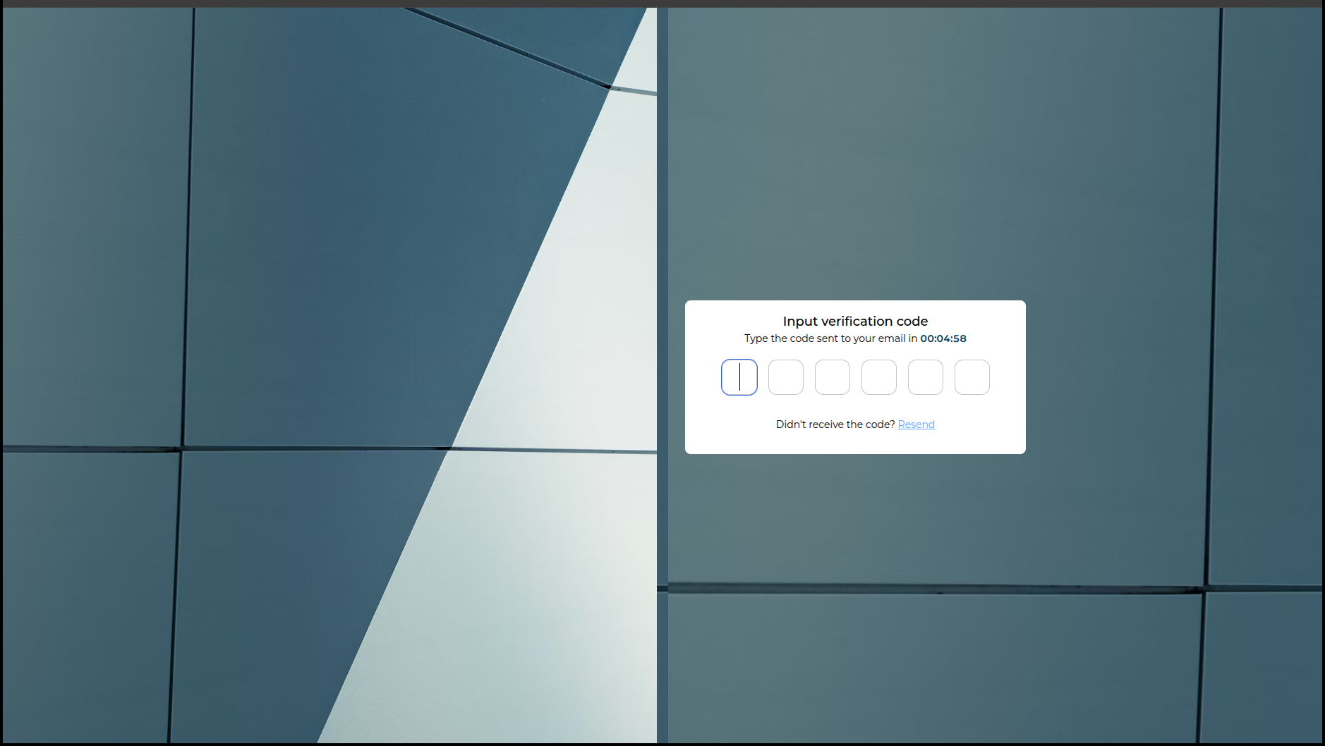 OTP verification step