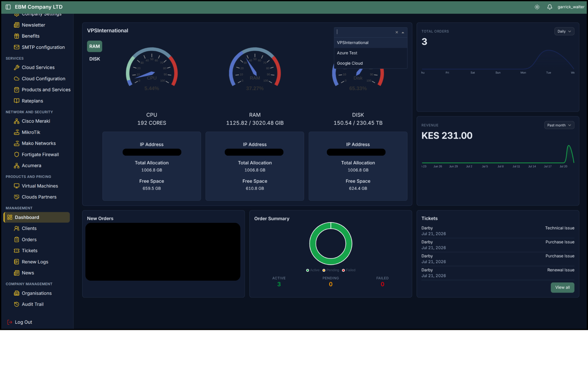 Cloud Configuration selector